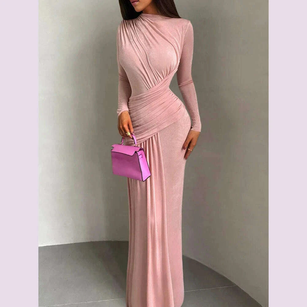 kliou-ruched-elegant-long-dress-woman-autumn-trend-o-neck-full-sleeve-skinny-stretch-street-y2k-casual-style-classic-vestidoskimlud-womens-fashion-34623851