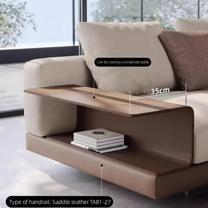 Fabric Sofa Set Italian Minimalist — Customized Color | KIMLUD