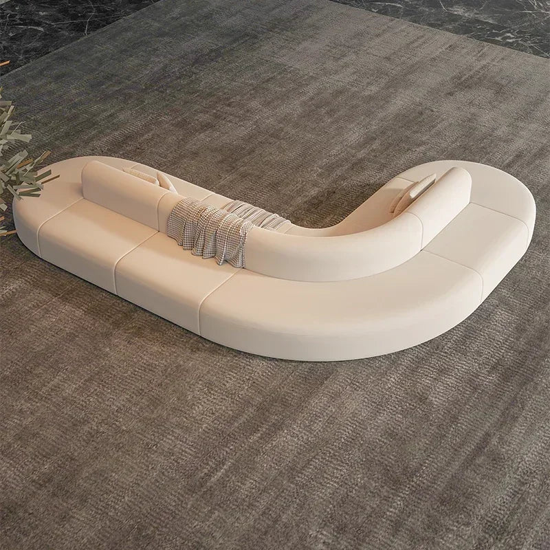 Wood Nordic European Sofa Large Lounge Design — White | KIMLUD