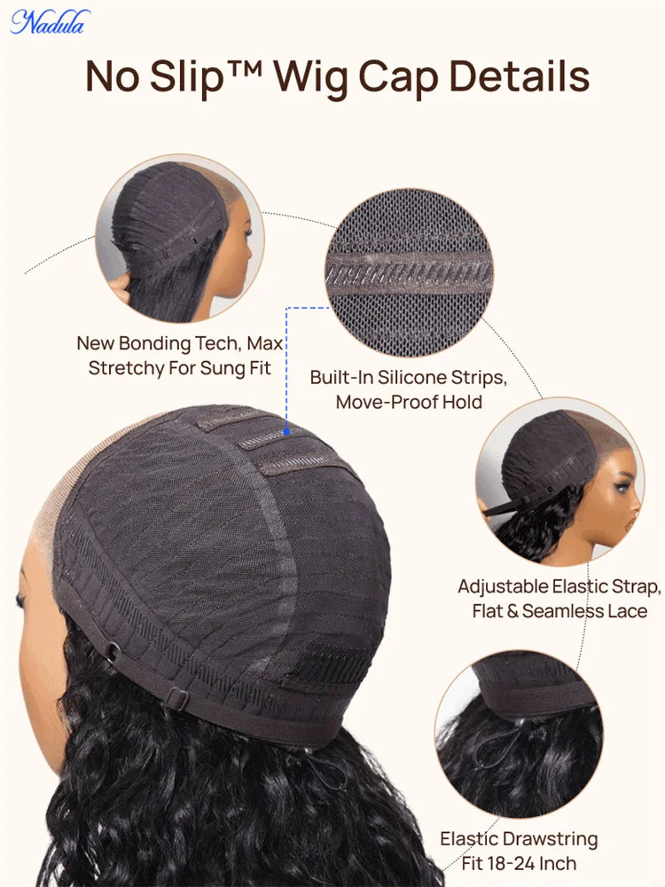 Wet and Wavy Wig – Glueless Lace Front – Virgin Human Hair – Dark | KIMLUD