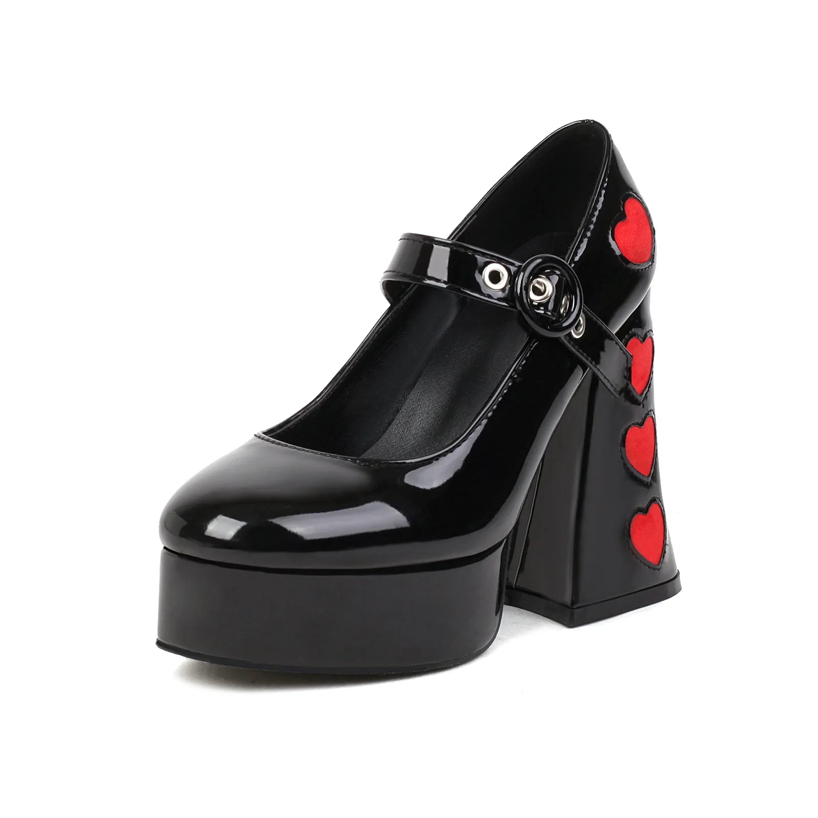 Mary Jane Heeled Shoes – High Heel – Leather Upper | KIMLUD