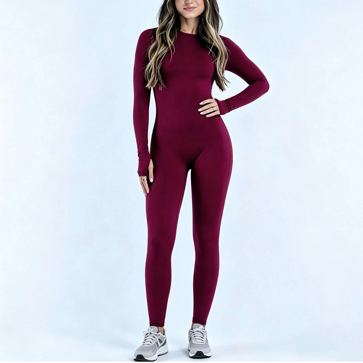 Sports Overall Bodysuit – Seamless – Nylon Elastane | KIMLUD