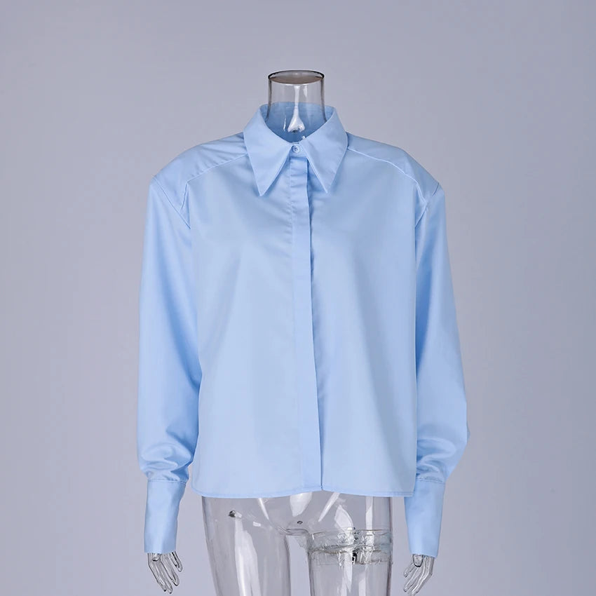 Puff Sleeve Blouse – Puff Sleeve – Jersey – White | KIMLUD