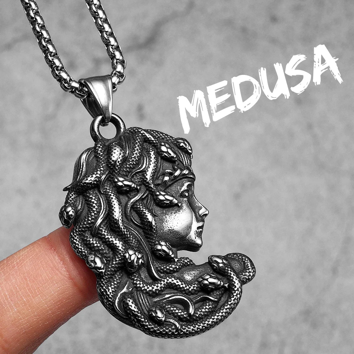Retro Mesusa Trendy Men Necklaces With Pendant Stainless Steel Jewelry For Male Women Punk Hip Hop Accessories Gifts Wholesale