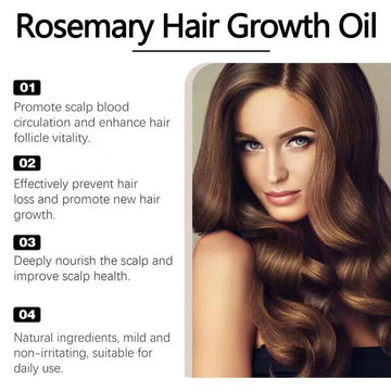 Herbal Rosemary Nourishing Hair Growth Oil — Yellow | KIMLUD