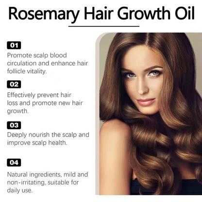 Herbal Rosemary Nourishing Hair Growth Oil — Yellow | KIMLUD
