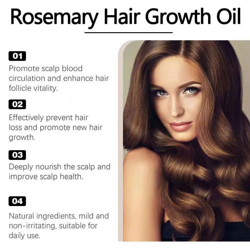 Herbal Rosemary Nourishing Hair Growth Oil — Yellow | KIMLUD