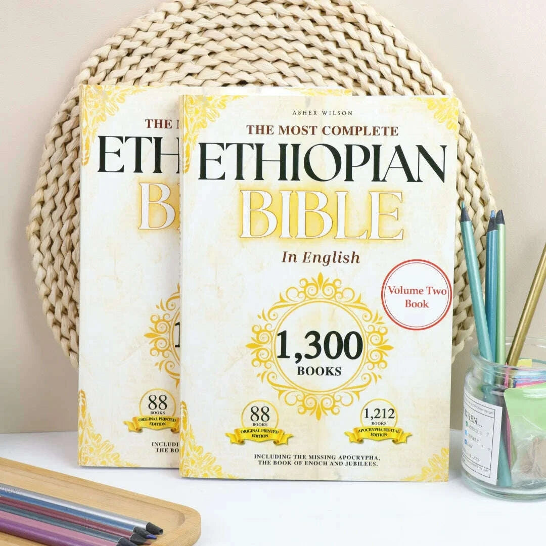 (Two-Pack) THE COMPLETE ETHIOPIAN BIBLE in English 88 Scriptures: including Missing Apocrypha, Book of Enoch, Jubilees.