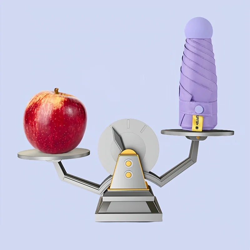 KIMLUD, Compact Travel Mini Umbrella Uv Protection Capsule Umbrella 5 Fold Ultra Lightweight Sunshade Umbrellas Protable Manual, KIMLUD Womens Clothes