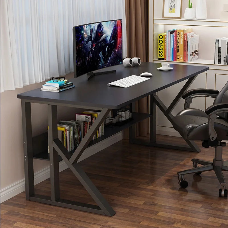 Steel Frame Gaming Desk With K-Shaped Legs | KIMLUD