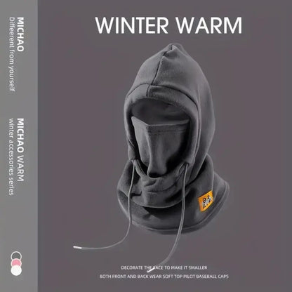 Balaclava – 3-in-1 Knit Hat Mask Neck Warmer – Cotton Polyester | KIMLUD