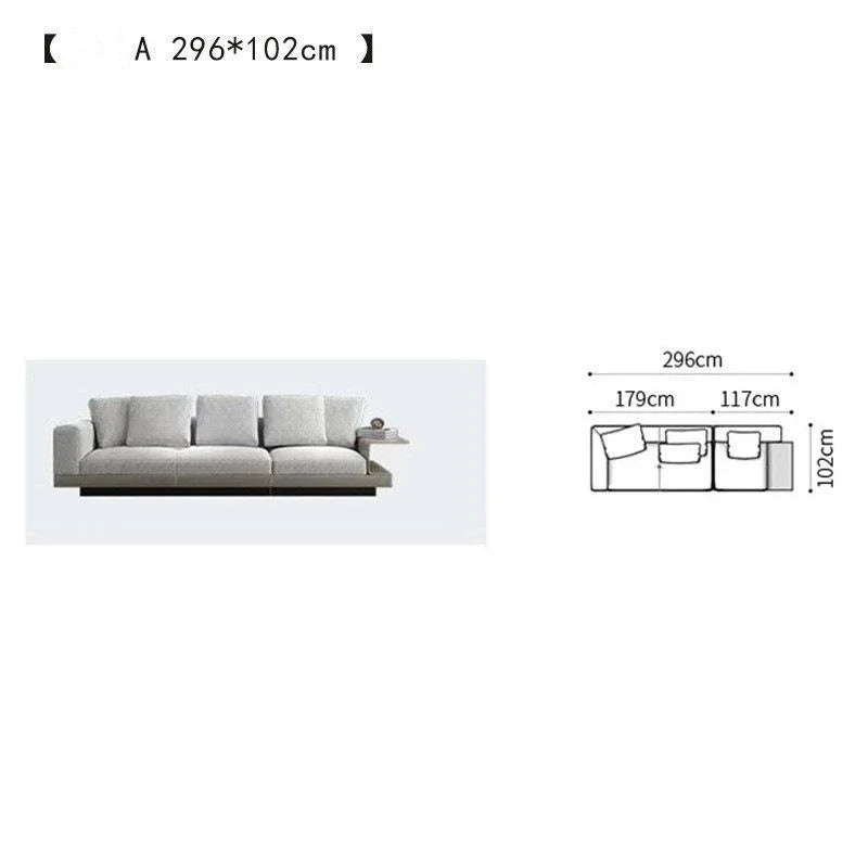 Fabric Sofa Set Italian Minimalist — Customized Color | KIMLUD