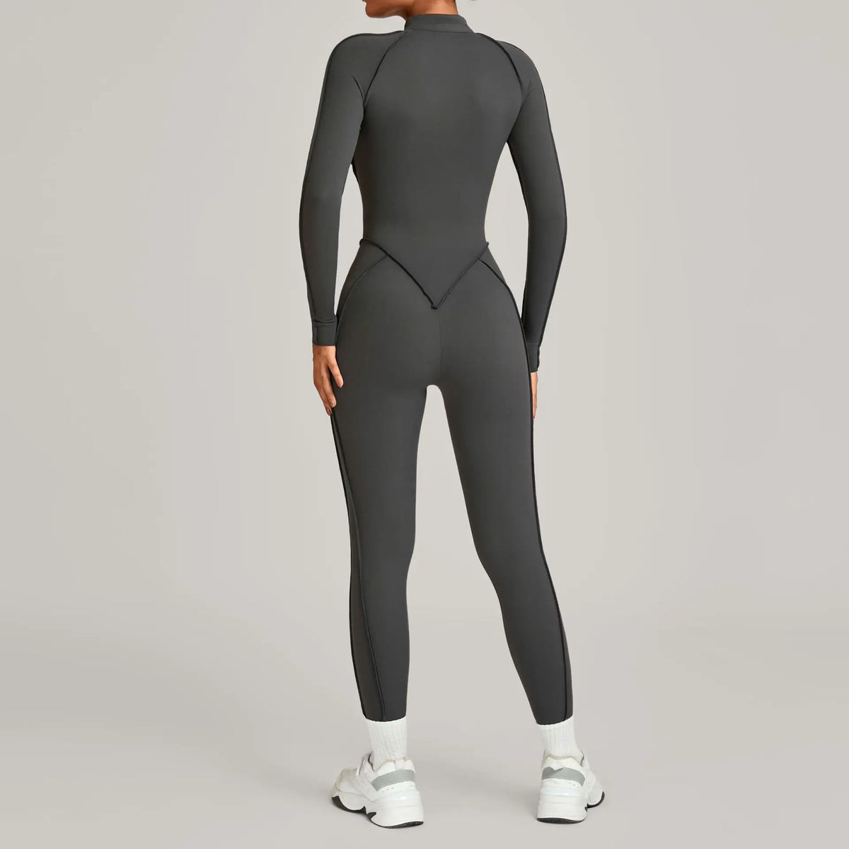 Jumpsuit – Zipper Long Sleeve – Nylon Elastane | KIMLUD