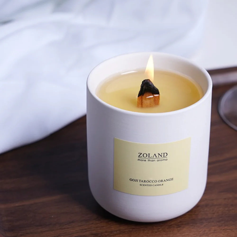 Handmade Scented Candle Jar Romantic Wedding — White | KIMLUD