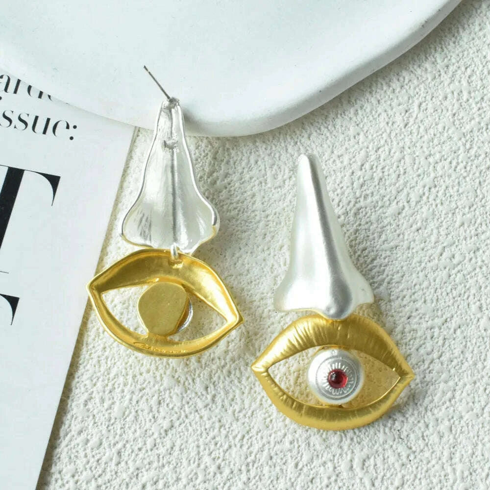 exaggerated-metal-plated-nose-eyes-shaped-dangle-earrings-for-women-fashion-jewelry-party-show-statement-earrings-accessories-kimlud-kimlud-33916093