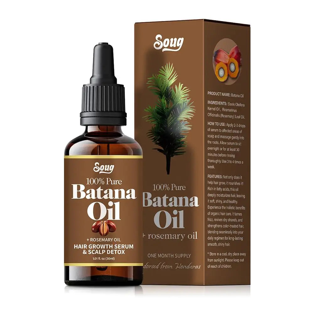 30ml/50ml Batana Rosemary Mint Scalp Hair Strengthening Oil Biotin Essential Oils Nourishing Treatment Split Ends Dry All Types