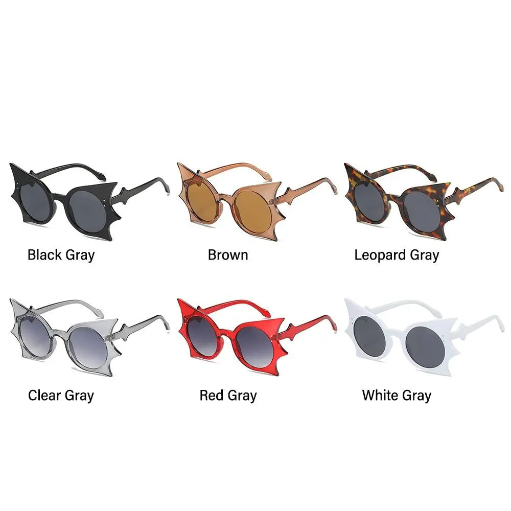 Rimless Bat Shaped Sunglasses UV 400 Protection — Multicolor | KIMLUD