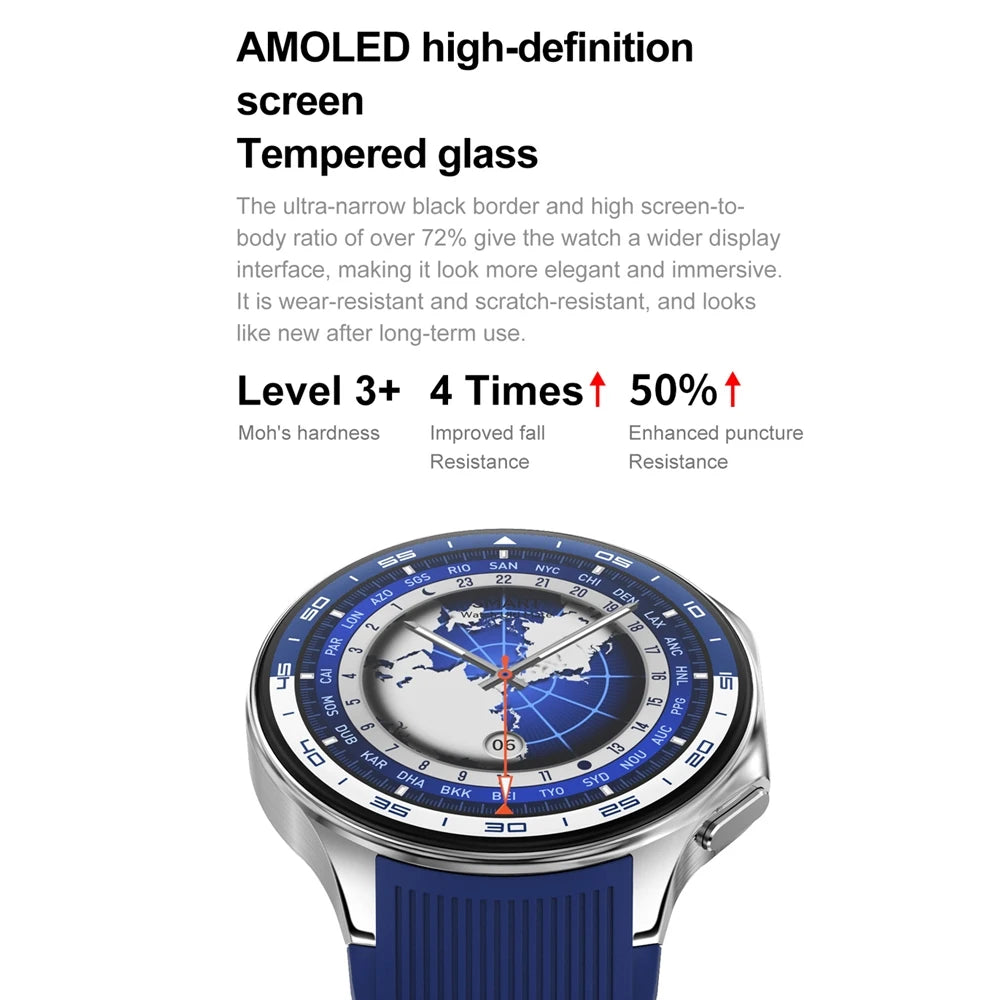 2025 OPPO New Watch X High-end Business Watch 32GB Large Memory Smartwatch Men's Sports Waterproof Smart Watch Watch IOS