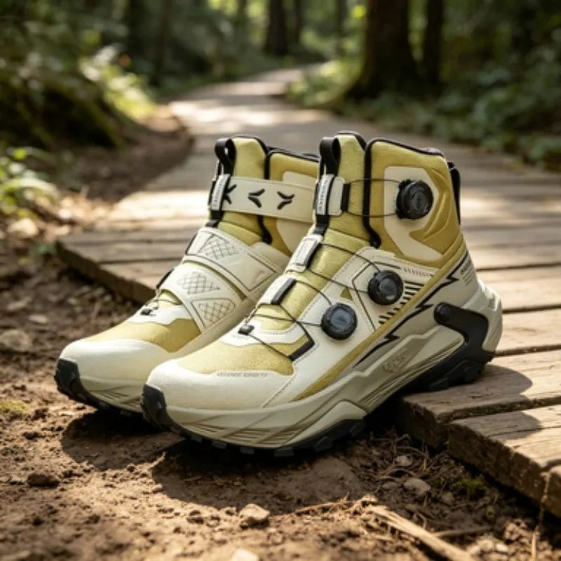 Hiking Shoes – Quick Lacing – High Top Silhouette – EVA Insole | KIMLUD