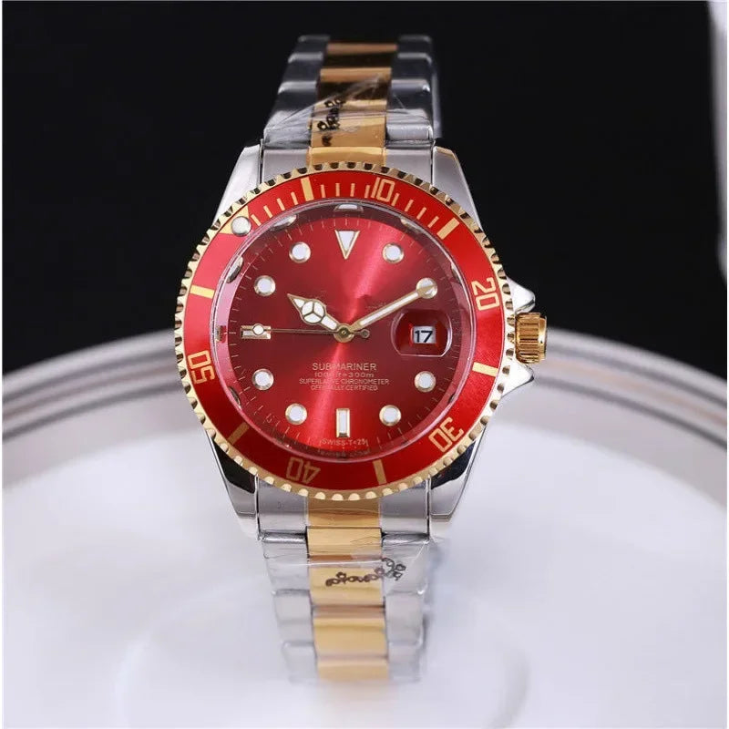 2025 Men Automatic Watch Business Waterproof Mechanical Watches Luxury Stainless Steel Day Date Mens Watch Man Gift AAA+