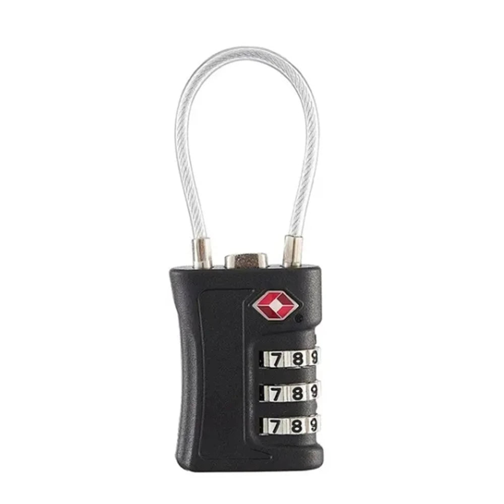 TSA Customs Lock 3 digits Travel Password Changeable Lock Digital Lock Zinc Alloy Suitcase Luggage Anti-theft Lock for Airplane