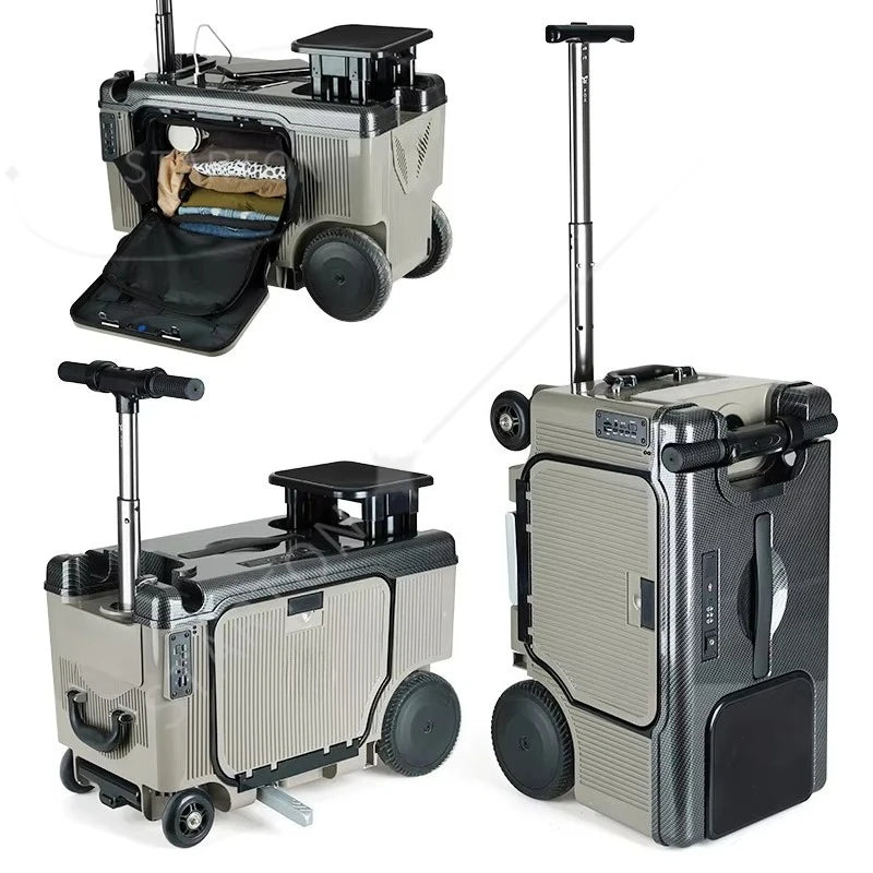 Bluetooth 20 Inch Smart Following Green Red Black Grey Blue Purple White Smart Luggage Suitcase