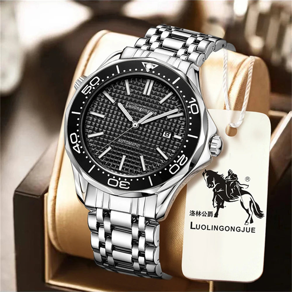 Men's Luxury Brand Business Sport Automatic Mechanical Watches 2025 Waterproof MM300 NH35 Steel Watch For Man WristWatches Clock