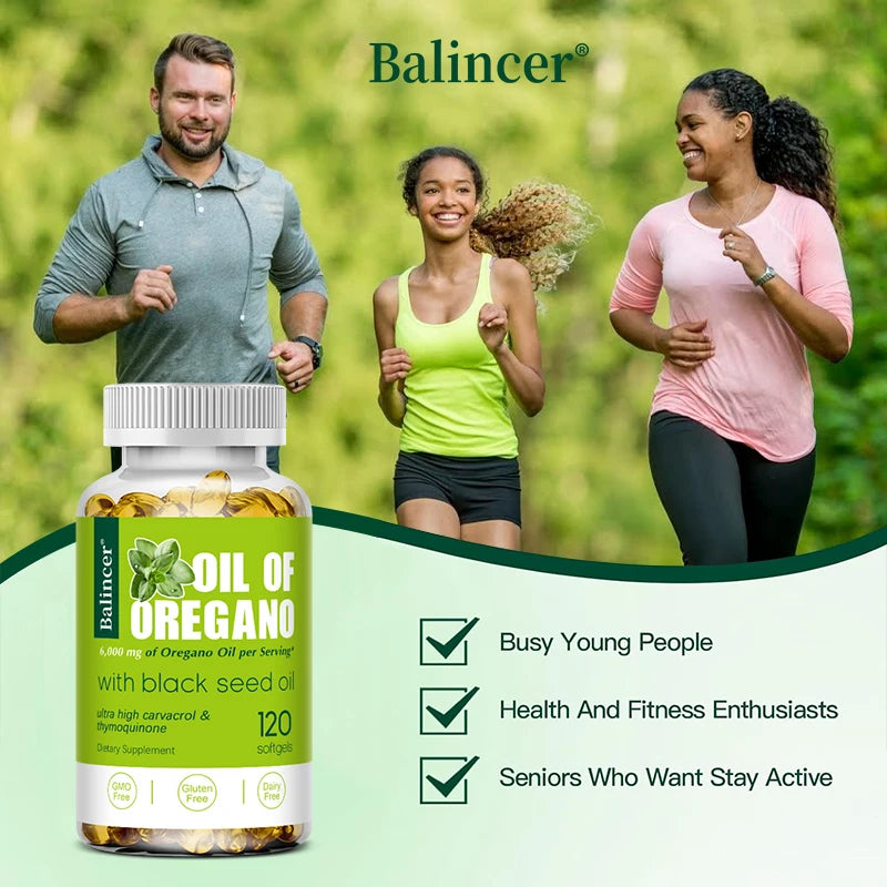 Oregano Oil Capsules-Improves Digestion and Intestinal Health,Balances Intestinal Flora,Boosts Blood Circulation,Immune System