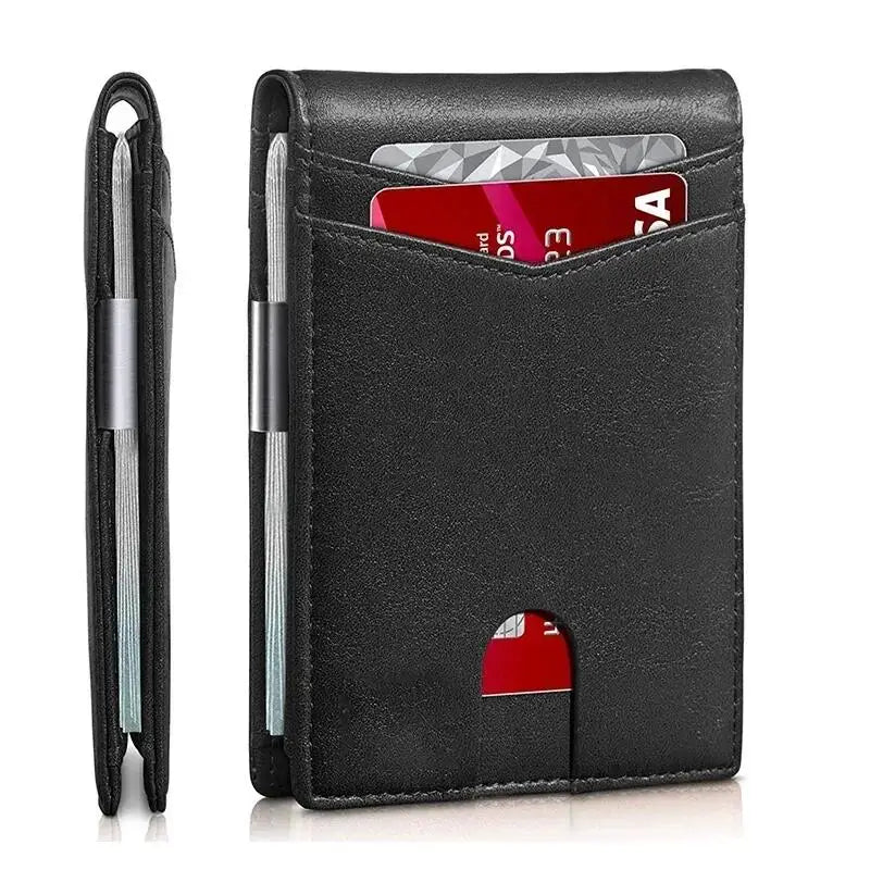 Rfid Carbon Fiber Luxury Men Wallets Money Bag Slim Thin Man Card Holder Wallet for Men Small Short Purse Male Vallet Billfold