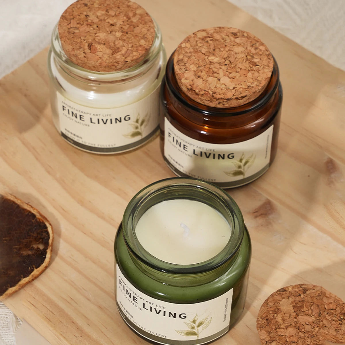 KIMLUD, 1pc Bedroom Aromatherapy Candle Cotton Core Soybean Wax Long lasting Fragrance Home Bedroom Atmosphere Light Luxury Aromatherapy, KIMLUD Womens Clothes