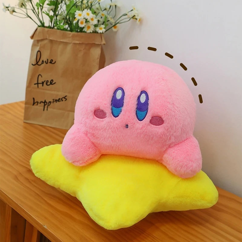 2025 New 30-50cm Star Kirby Large Plush Toy Girl Sleeping Pillow Doll Backrest Skin Friendly Cartoon Cute Kawaii Girl Gift