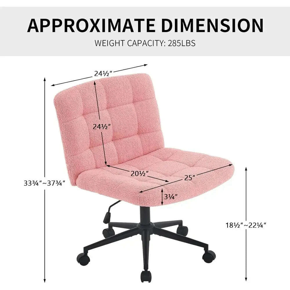 adjustable-height-swivel-desk-chair-with-wheels-faux-fur-pink-comfortable-for-home-office-and-vanity-usekimludkimlud-35573721