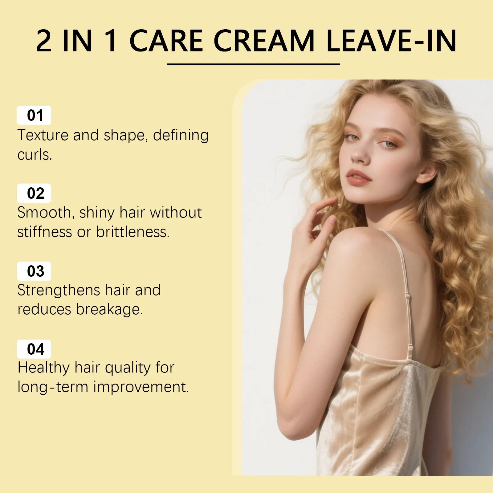 Plant Keratin Leave-In Conditioner Cream With Argan Oil Repairing & Frizz Control — Pink | KIMLUD