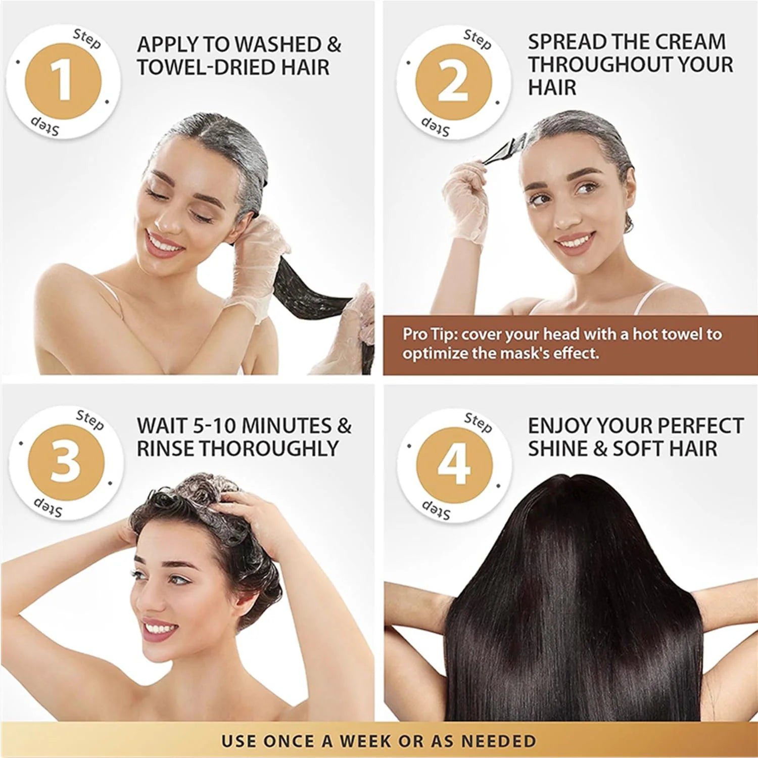 Collagen Keratin Hair Mask Dual Oil Control Repair For Damaged Strands — Deep Burgundy | KIMLUD