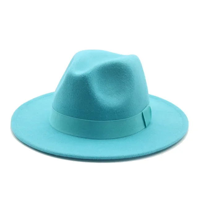 Fedora Hat – Unisex Decorative – Cotton-Polyester | KIMLUD