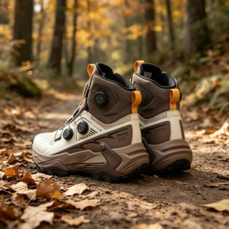 Hiking Shoes – Quick Lacing – High Top Silhouette – EVA Insole | KIMLUD
