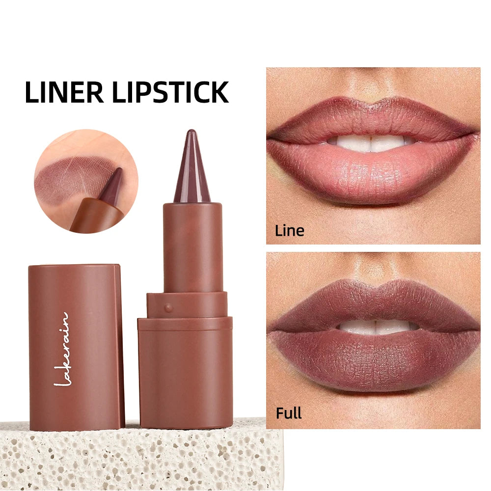Waterproof Nude Lip Liner Brown Lip Pencil Contour Lipliner Pencil Waterproof Long Lasting Cosmetics Makeup Liners Tint Dark