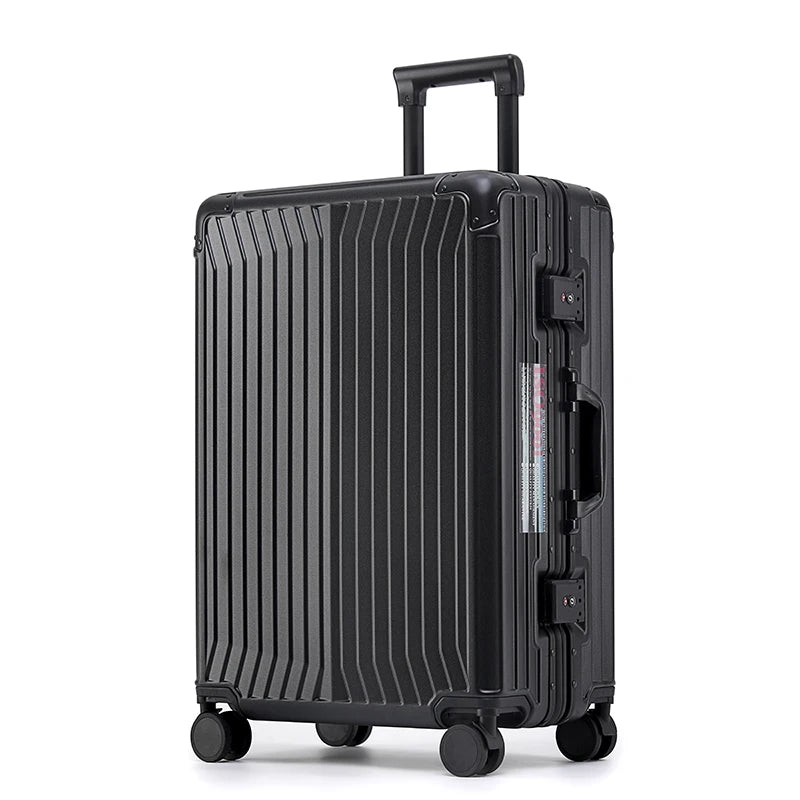 SUSHIMU Suitcase Wide Handle Travel Suitcase Men 20 24 26 Carry-On Luggage Women PC  Trolley Case