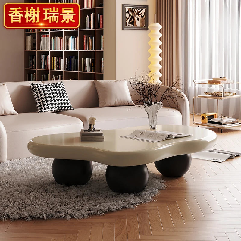 Black Modern Side Table Round Organizer Minimalist Unique Coffee Tables Premium Nordic Tavolino Da Salotto Home Furniture