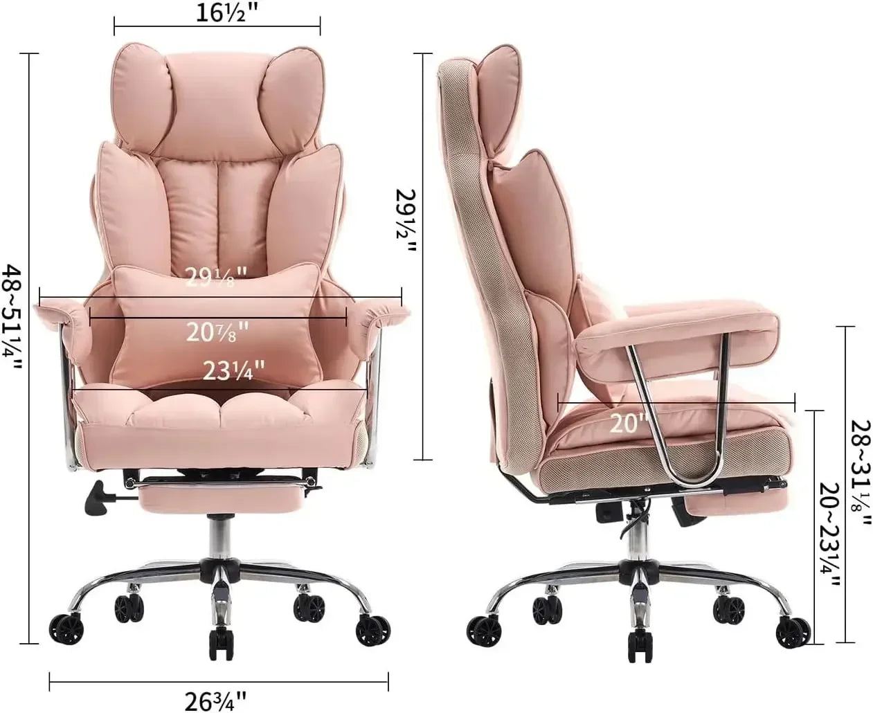 Hot-sellingBig and Tall Office Chair 400LBS, Heavy Duty Executive Office Chair with Foot Rest, Home Office Desk Chairs