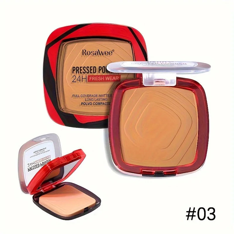 Matte Full Coverage Pressed Powder Foundation With Built-In Puff For 24-Hour Fresh Wear — Beige Nude | KIMLUD