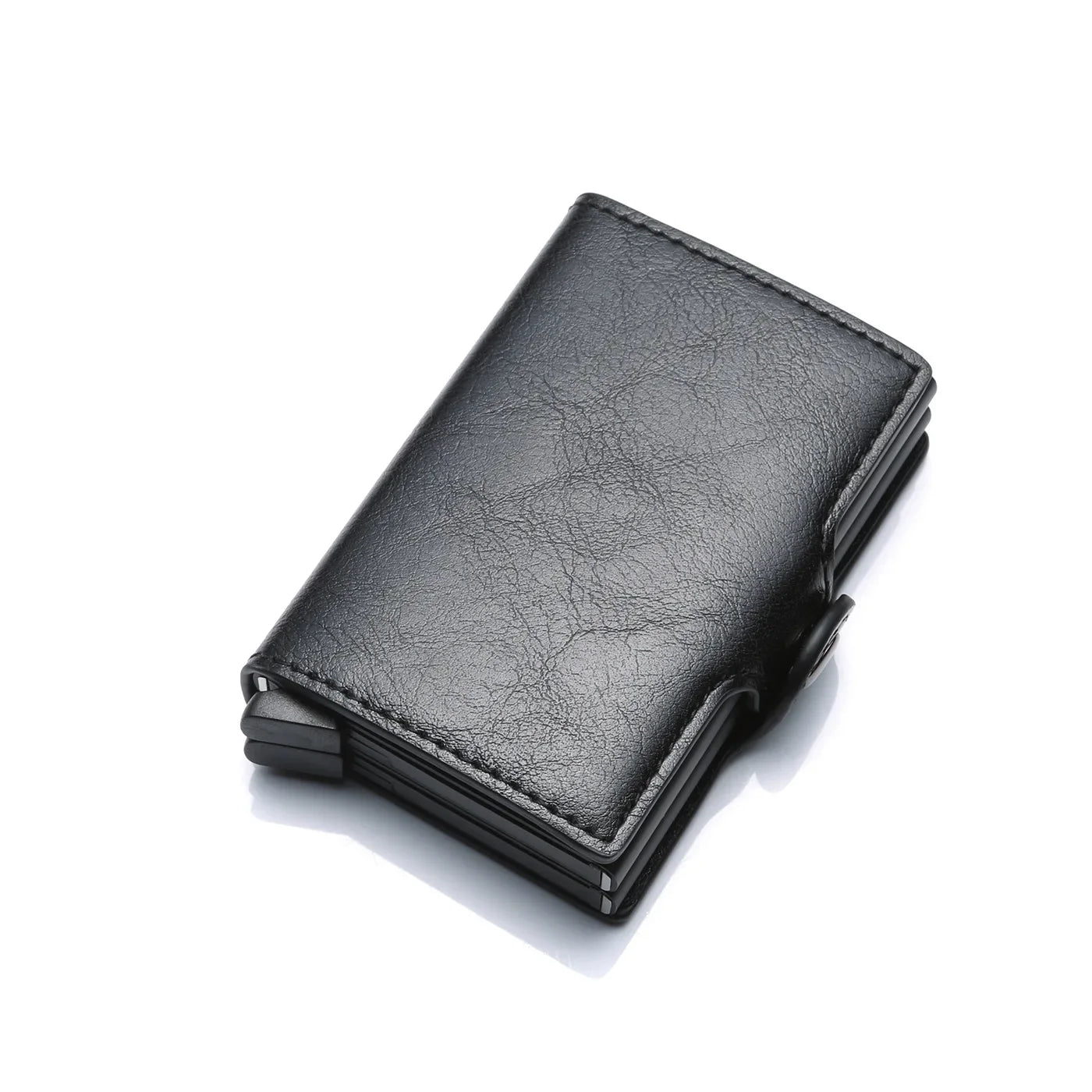 Carbon Fiber Pattern Slim Card Wallets — Black | KIMLUD