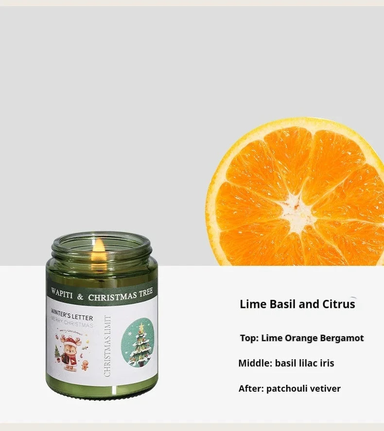 Emerald Glass Candle Scented Vanilla Freesia — Emerald Green | KIMLUD