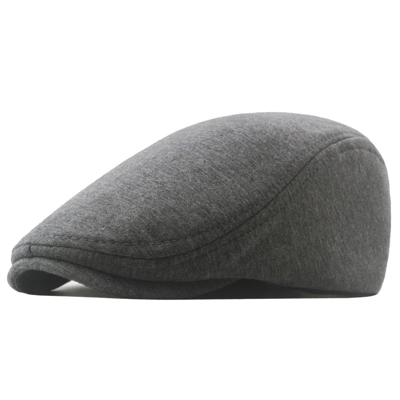 Retro Wool Cap Winter Classic Silhouette — Black | KIMLUD