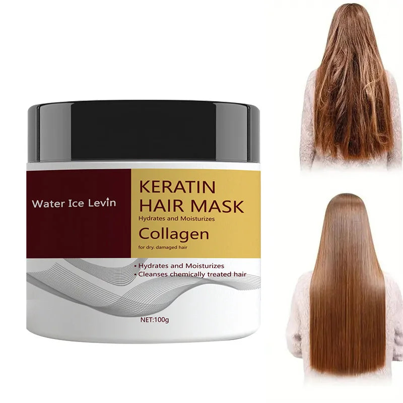 Hydrolyzed Keratin Hair Mask Hydrates And Repairs — Gold | KIMLUD
