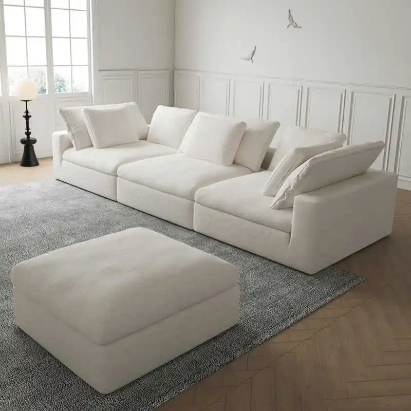 Modern Luxury Living Room White Cloud Sofa New Design Modular Cloud Couch Sectional Sofa Bed For Home Furniture