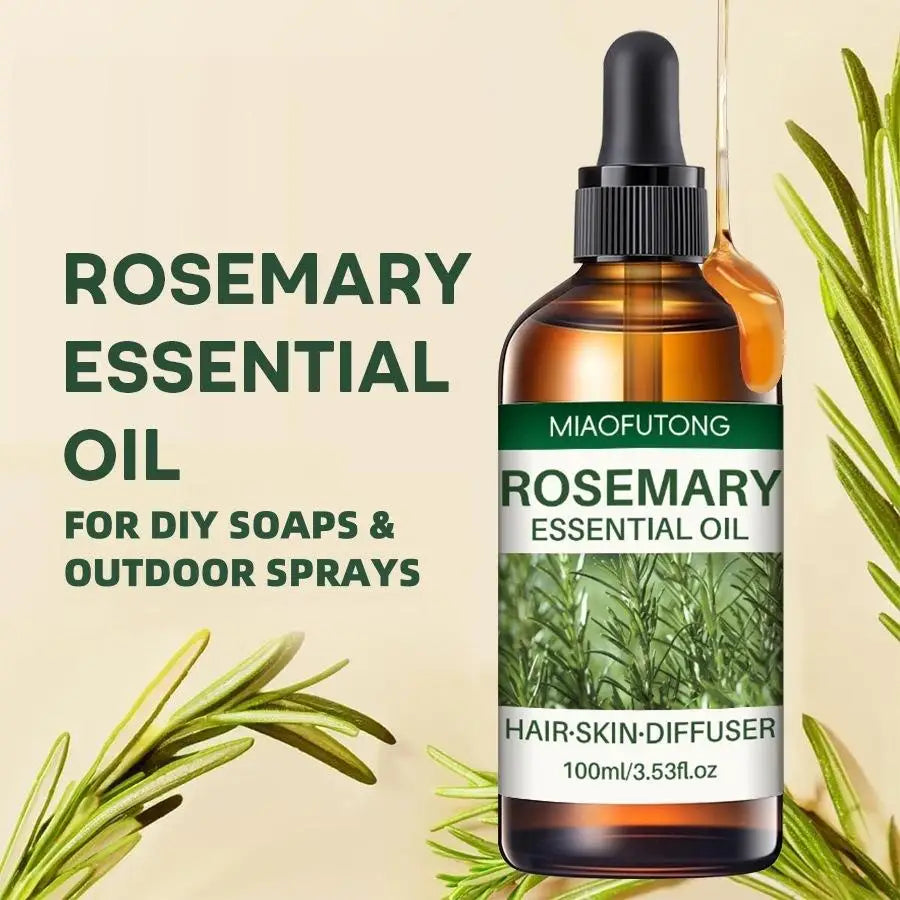 Rosemary-Infused Hair Growth Oil for Dry Damaged Hair and Scalp Care — Amber | KIMLUD