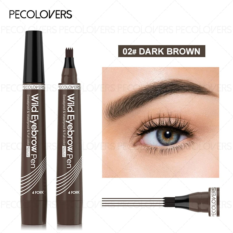 Eyebrow Pen – Long-Lasting Waterproof – Brow Pencil – Brown | KIMLUD