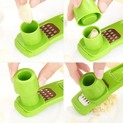 Mini Garlic Grinder – Manual Press – Green Kitchen Gadget | KIMLUD