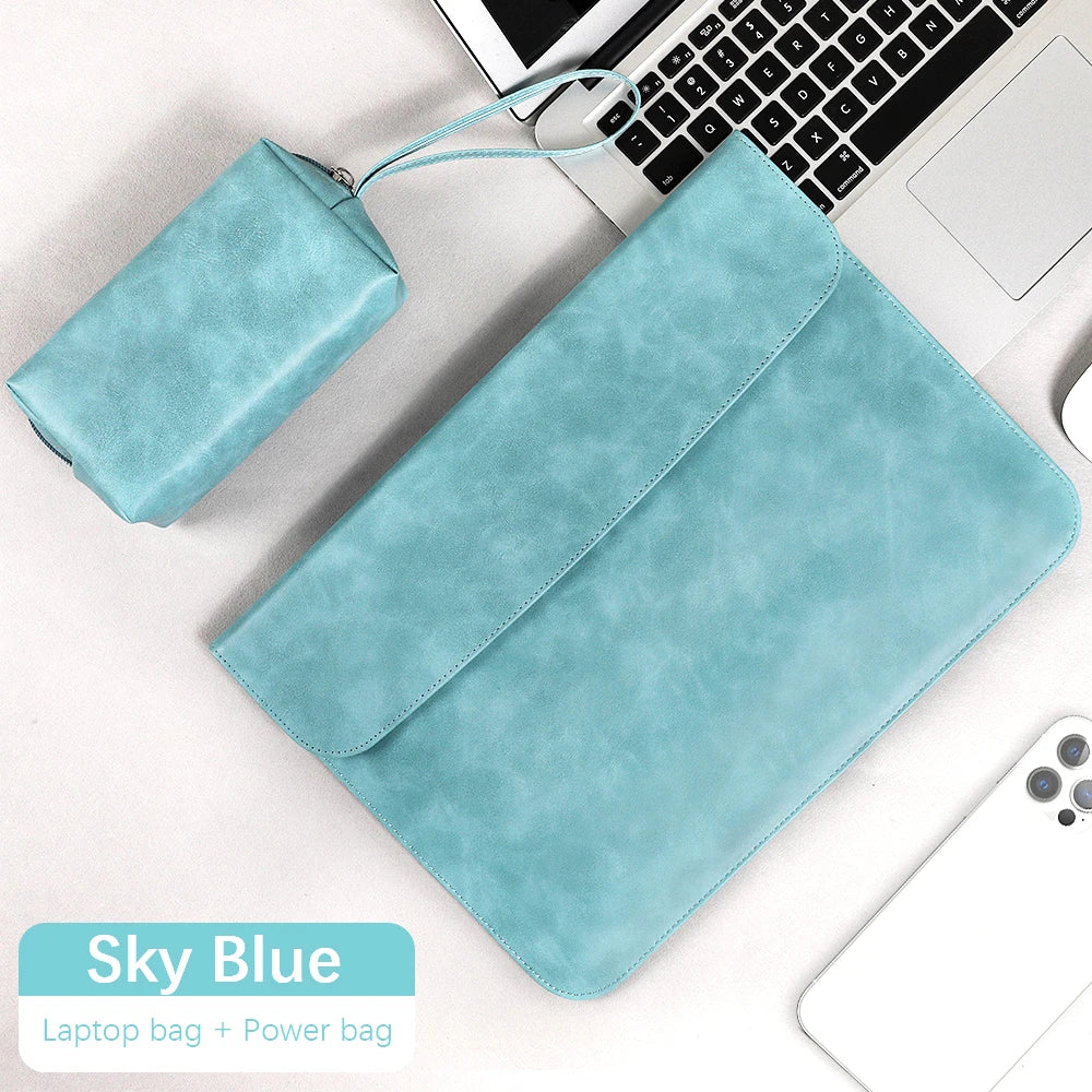 PU Laptop Sleeve 13–16 Inch Protective Fit — Gray | KIMLUD